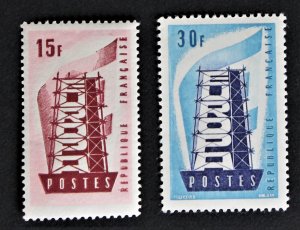 FRANCE #805-806 MNH OG 1956 Europa Set of 2