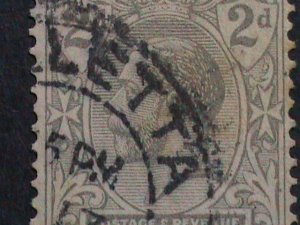 ​MALTA-1921 SC#69 KING GEORGE V FANCY CANCEL 102 YEARS OLD VERY FINE RARE