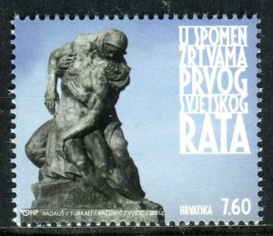 208 CROATIA 2014 - TO THE MEMORY OF THE VICTIMS OF THE FIRST WORLD WAR - MNH SET