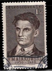 Czechoslovakia Scott 404 Used CTO 1950 Poet istamp