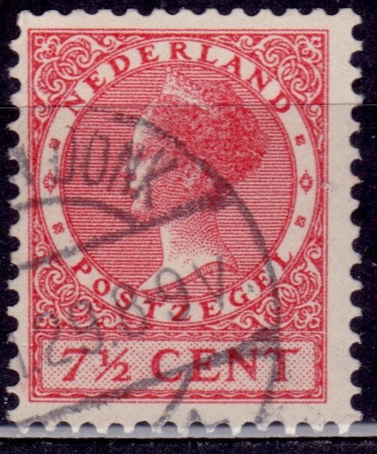 Netherlands, 1926-39, Wilhelmina III, 7 1/2c, sc#175, used