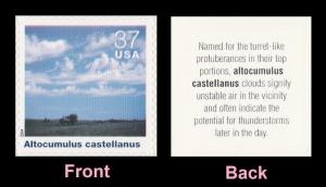 US 3878i Cloudscapes Altocumulus castellanus 37c single MNH 2004