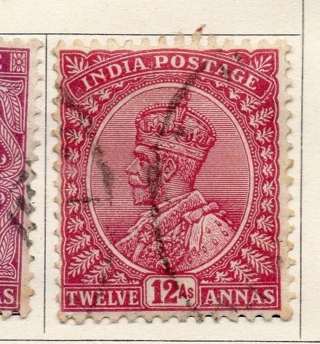 India 1926-29 Early Issue Fine Used 12a. 140317