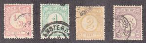 Netherlands - 1876 - SC 34-37 - Used - Complete set