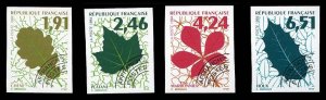 France, 1950-Present #2438-2441 (YT 232-235) Cat€45.75, 1994 Leaves (Pre-ca...