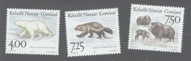 Greenland #296-298  Single (Complete Set)