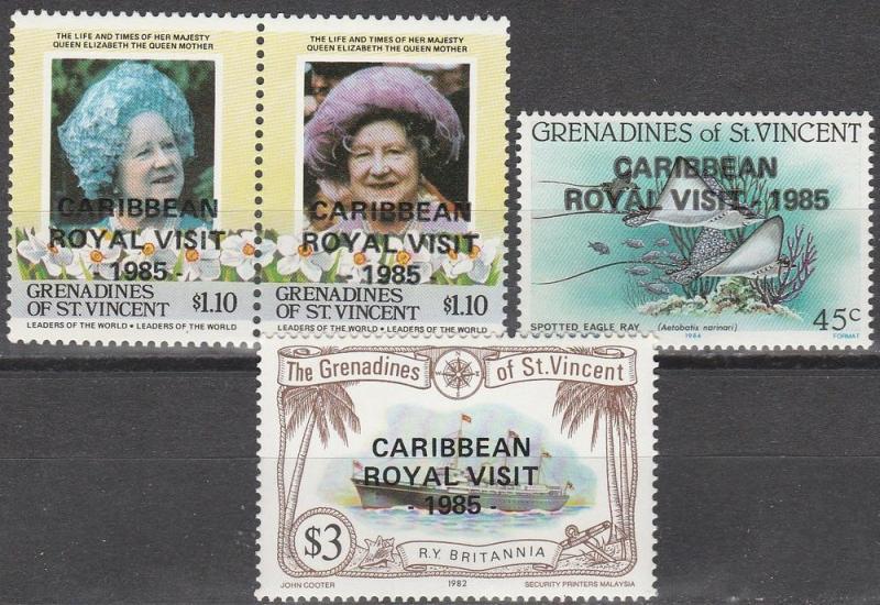 St Vincent Grenadines #504,506,509 MNH F-VF CV $8.45 (D1844)