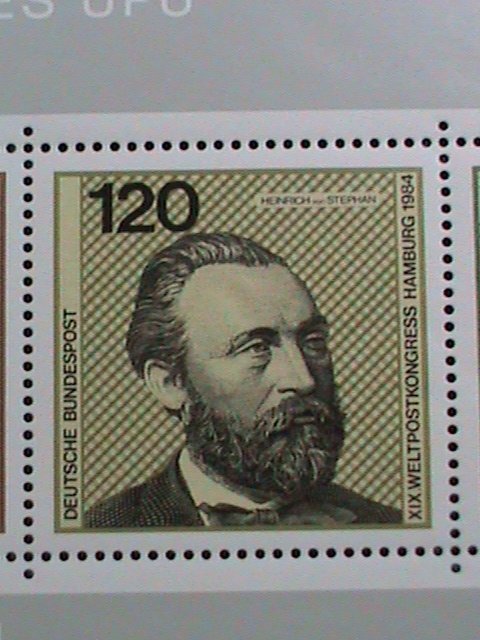 GERMANY- SC#1420-1984 19TH ANNIVERSARY OF UPU CONGRESS- MNH S/S SHEET VF