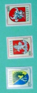 Lithuania - 431-33, MNH Set. Coat of Arms. SCV - $1.05