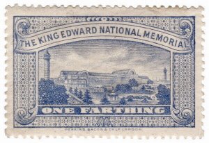 (I.B) Cinderella Collection : King Edward National Memorial Fund ¼d