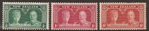 EDSROOM-13033 New Zealand 199-201 H 1935 Complete Silver Jubilee CV$23