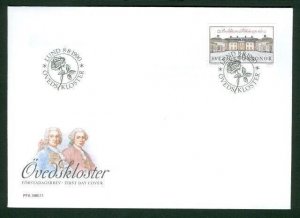 Sweden. FDC 1990 Cachet.  Ovedskloster Monastery Castle. Engraver Z. Jakus