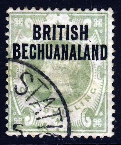  BRITISH BECHUANALAND QV 1894 Overprinted GB 1/- Green Jubilee SG 37 VFU 