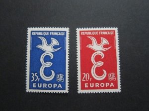 France 1958 Sc 889-90 set MNH