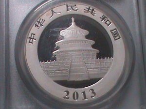 ​CHINA- 2013-LOVELY PANDAS -$10 SILVER DOLLARS-MS70-CERTIFIED BY PCGS -VF