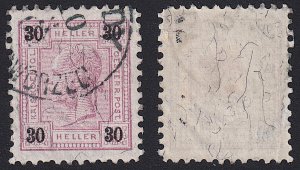 Austria - 1899 - Scott #78 - used - Franz Josef - line perf 10 1/2