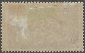 Chad, stamp,  Scott#4,  mint, hinged,  5c, TCHAD, brown/green