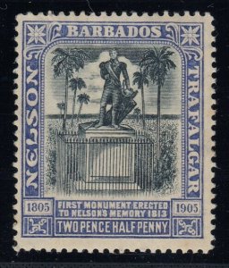 Barbados, SG 162a (Sc 112a), MHR (slightly brownish og) - Indigo Shade