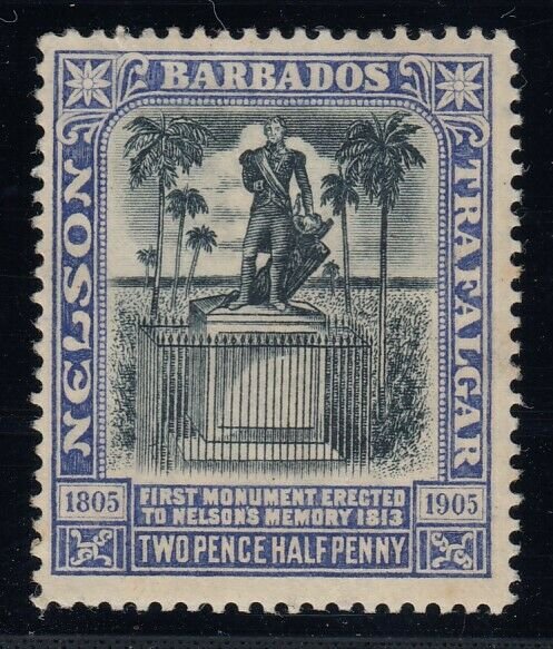 Barbados, SG 162a (Sc 112a), MHR (slightly brownish og) - Indigo Shade