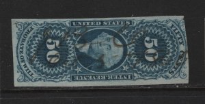 R62a VF used revenue stamp neat cancel nice color cv $ 55 ! see pic !