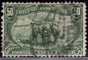 US Stamp #291 Used SCV $175. Well Balanced Margins