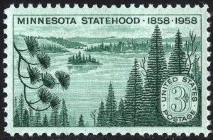 SC#1106 3¢ Minnesota Statehood Issue (1958) MNH