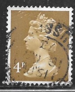 UK MH41: 4p Elizabeth II, used, VF