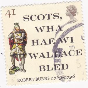 G Britain 1996 -Death Cent Robert Burns -41p used 