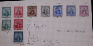 TRINIDAD & TOBAGO - SCOTT# 1-2,9,12-18 - USED - CAT VAL $69.50