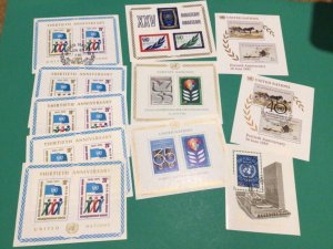 United Nations 10 stamp sheets A20286