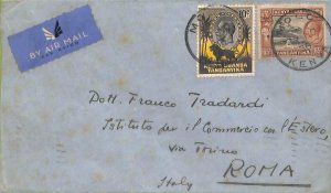 ac6671 - TANGANIKA  KENYA UGANDA - Postal History - Airmail  COVER to ITALY 1960