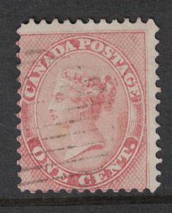 Canada # 14  Used  VF sound with light cancel Cat $ 125