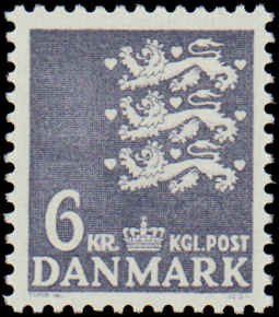 Denmark #503, Incomplete Set, 1972-1978, Never Hinged