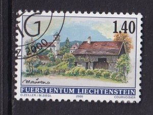 Liechtenstein   #1172 cancelled  2000  village views 1.40fr