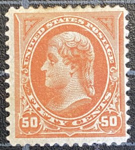 US Stamps - SC# 260 - MOGH - Toning At Top - SCV = $475.00
