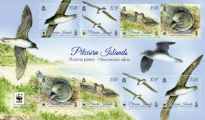 Pitcairn Islands 2016 MNH Phoenix Petrel WWF 8v M/S Birds Stamps