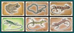 Fiji 1986 Reptiles and Amphibians, MNH  #554-559,SG741-SG746