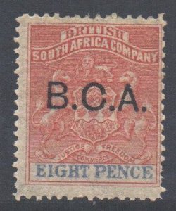 Nyasaland Central Africa Scott 6 - SG6, 1891 BCA Overprint 8d MH*