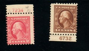 #425, #427  2c Wash, 4c Wash     425 NH  427 H  ⭐⭐⭐⭐⭐