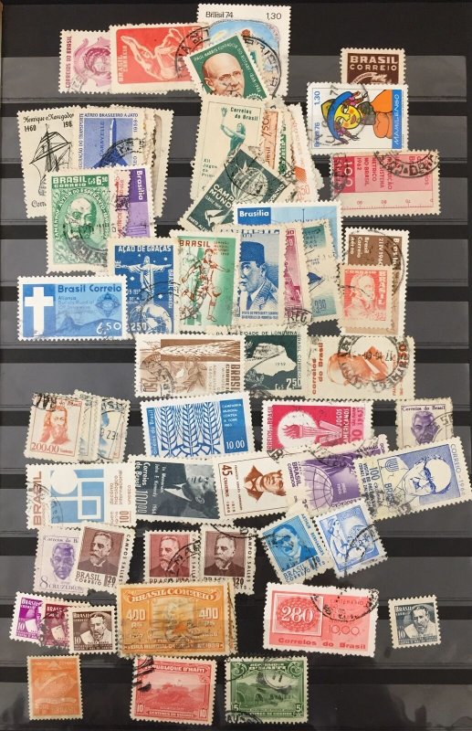 BRAZIL Old/Mid Used Mixture(Apx 250)  (TK1123 )