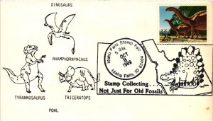 #2425 Brontosaurus Dinosaurs – Idaho Falls Stamp Fair Cancel - Pohl Cachet – Aps