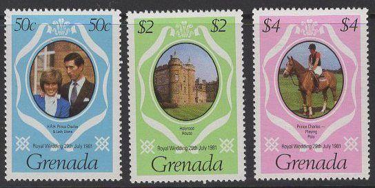 GRENADA SG1130/2 1981 ROYAL WEDDING MNH 