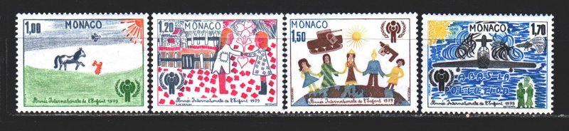Monaco. 1979. 1371-74 from the series. UNICEF, children's drawings. MNH.