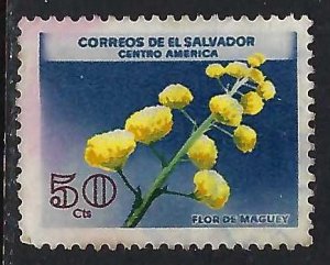 El Salvador 755 VFU FLOWER Z8885-4