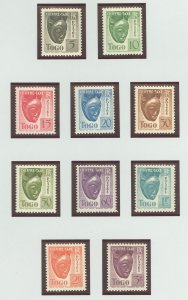 Togo #J22-J31 Unused Single (Complete Set)