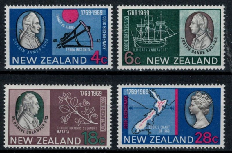 New Zealand 1969 SG 906-909 Cook Bicentenary - MNH