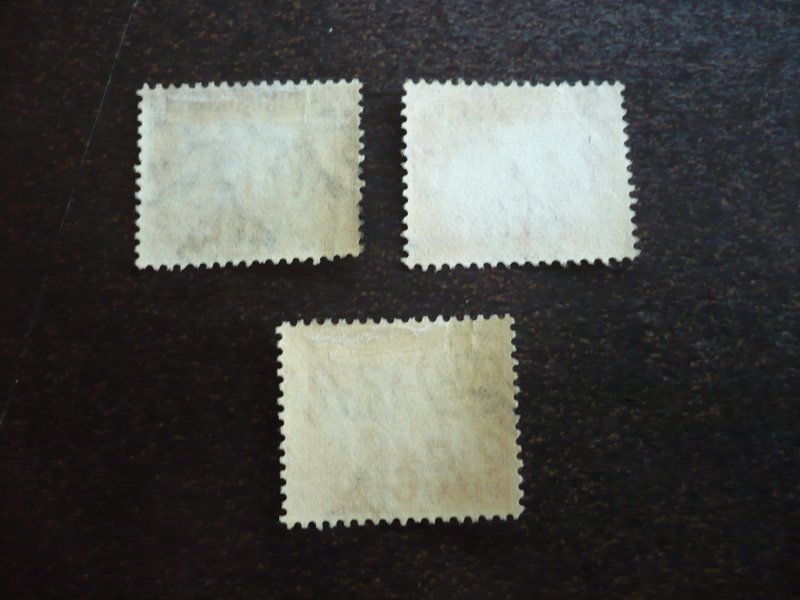 Stamps - Hong Kong - Scott# J1,J3,J4 - Used Part Set of 3 Stamps