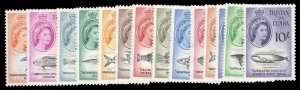 Tristan da Cunha #28-41 Cat$76.25, 1960 QEII, complete set, hinged