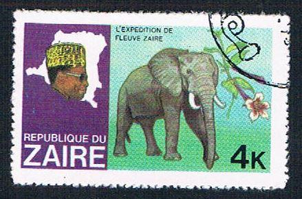 Zaire 904 Used Elephant 1979 (BP31117)