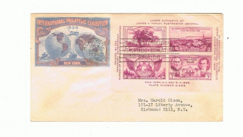 Scott #778 Melone 36 first day cover